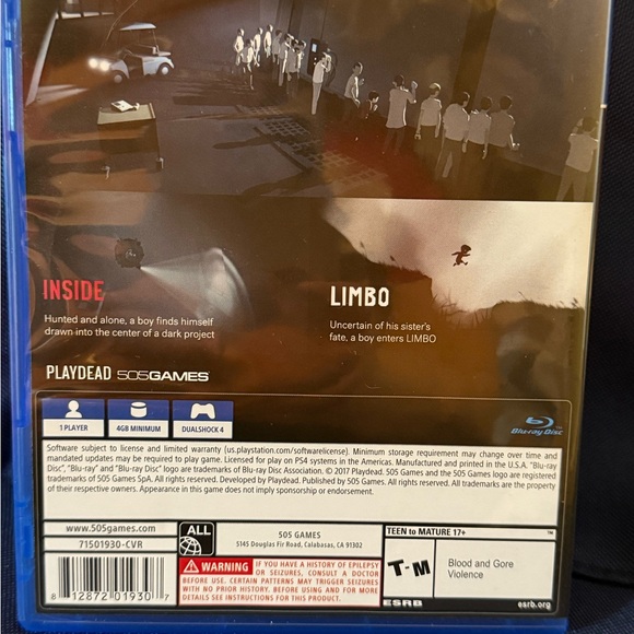 Inside and Limbo PS4 Game Double Pack - Picture 2 of 3